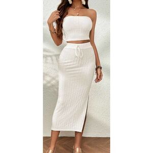 Split Thigh Skirt & Tube Top size XL